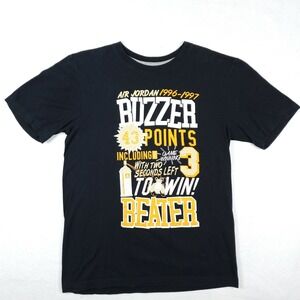 Jordan Jumpman Buzzer Beater Black Short Sleeve T-Shirt Adult Mens Size Small